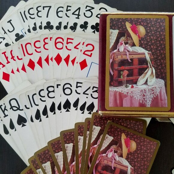 Vintage Ladies Dance Doll Tea Playing Cards Congress Designer Series Double Pack - Picture 7 of 11